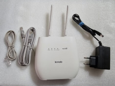 Router Wireless TENDA 4G680 V2, 300 Mbps, 4G LTE &amp;amp; VoLTE, alb foto