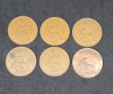 Lot One Penny 1962 - 1967 Marea Britanie