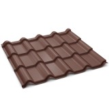 Tigla metalica Bilka Balcanic, maro mat (RAL 8017), 1180 x 1180 x 0.5 mm