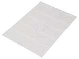 Etichete Autolaminare Hellermanntyton Albe 48.5x55mm Poliester pentru Marcaj Cabluri Laser -40-150 C