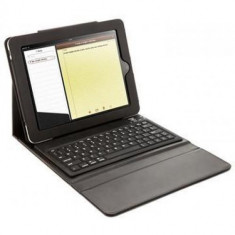 iPad Air - Bluetooth Keyboard Folio Leather Case Flip Stand - Black foto