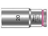 Cheie tubulară HEX 20mm 3/8 WERA 05004542001, 6 colțuri, ad&acirc;ncă