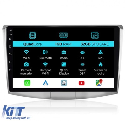 Navigatie Android Dedicata Volkswagen Passat B6, B7, CC (2005 -2015),10Inch, 1Gb Ram, 32Gb Stocare, Carplay Performance AutoTuning foto