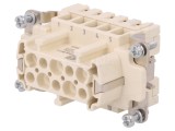 Conector HARTING HDC inserturi contact mamă 16A 400V 10 pini