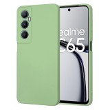 Husa premium din silicon pentru realme c65 - softflex, microfibra, mint green