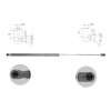 Amortizor haion spate Ford Focus 3, 12.2010-08.2018, Hatchback, Lungime/Forta/Cursa Piston 600/385/240, BM51-A406A10-AE, Stanga , Dreapta