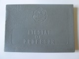 Atestat de profesor R.P.R. in specialitatea limba rusa din 1957