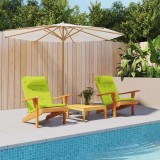vidaXL Perne de fotoliu cu pernă 2 pcs verde aprins 58 x 77 x 4.5 cm