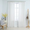 VidaXL Draperii opace cu c&acirc;rlige, 2 buc., ivoriu, 140 x 245 cm 134487