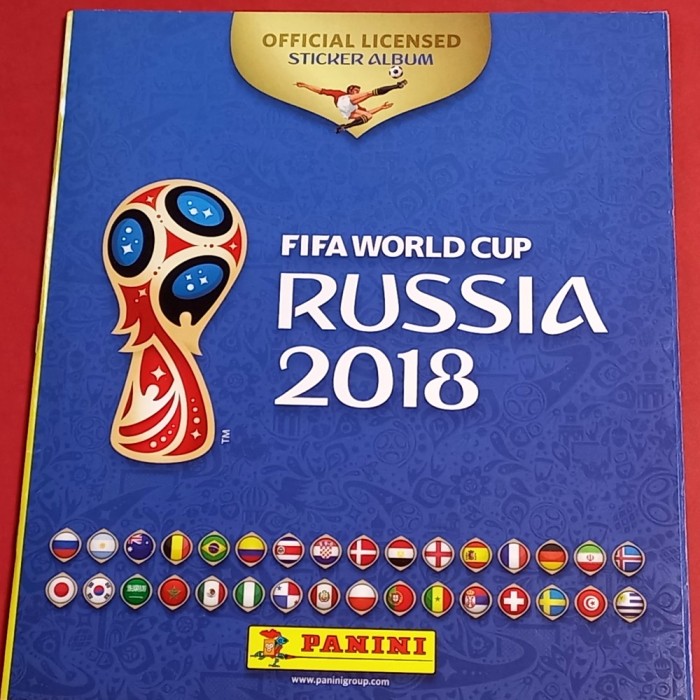 Album stickere Panini (doar cateva stickere lipite si 12 nelipite) fotbal - RUSIA 2018 - Campionatul Mondial de Fotbal