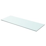 Gossi raft din sticla transparenta, 80 x 30 cm