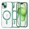Husa premium iPhone 15 Plus Techsuit Luxury Crystal MagSafe, verde deschis