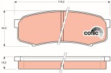 TRW GDB1182 COTEC set placute frana,frana disc