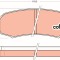 TRW GDB1182 COTEC set placute frana,frana disc