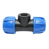 Teu compresiune 90&deg; cu filet interior 25x25 mm x 1/2, PN16 pentru irigatii