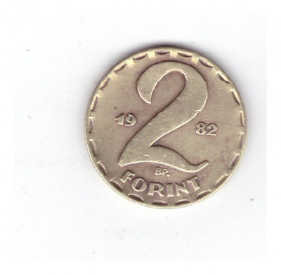Moneda Ungaria 2 forint/forinti 1982, stare foarte buna, curata foto