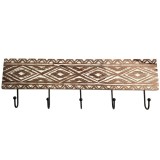 Cumpara ieftin Cuier din Lemn Sculptat Manual cu 5 agatatori