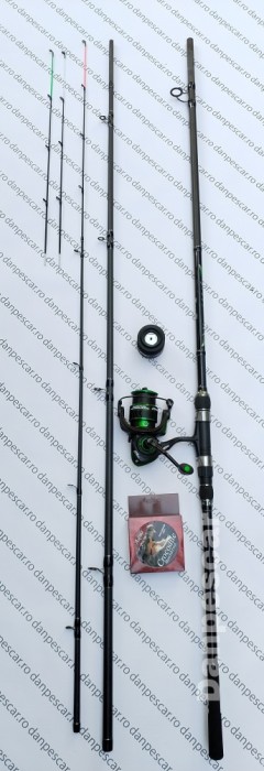 SET FEEDER PRO EASTSHARK Lanseta 3,90m 180gr cu Mulineta FL SP4000 SI 150M FIR