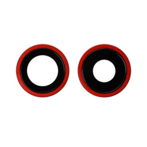 Geam Camera iPhone 11, Rear Camera Holder with Lens, Rosu
