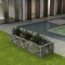 vidaXL Strat &icirc;nălțat gabion, 270 x 90 x 50 cm, oțel