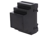 Carcasă ABS neagră pentru şină DIN 90mm x 52mm x 65mm