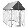 VidaXL Padoc pentru câini de exterior cu acoperiș, 200x100x150 cm