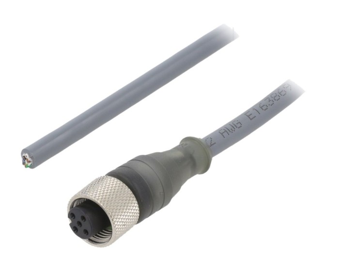 Cablu M12 5 pini, 5m, IP67