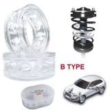 Set 2 Inaltatoare Suspensie Auto Poliuretan Transparent - Creste Garda la Sol 2-4.7cm - Stabilitate &amp; Confort Universal