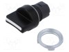 Comutator rotativ 22mm EAO Poz.i stab 2 negru fără IP65 46