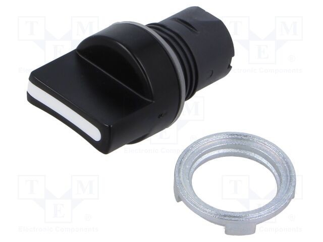 Comutator rotativ 22mm EAO Poz.i stab 2 negru fără IP65 46