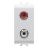Priza audio si video RCA 1M Gewiss Chorus alb GW10453