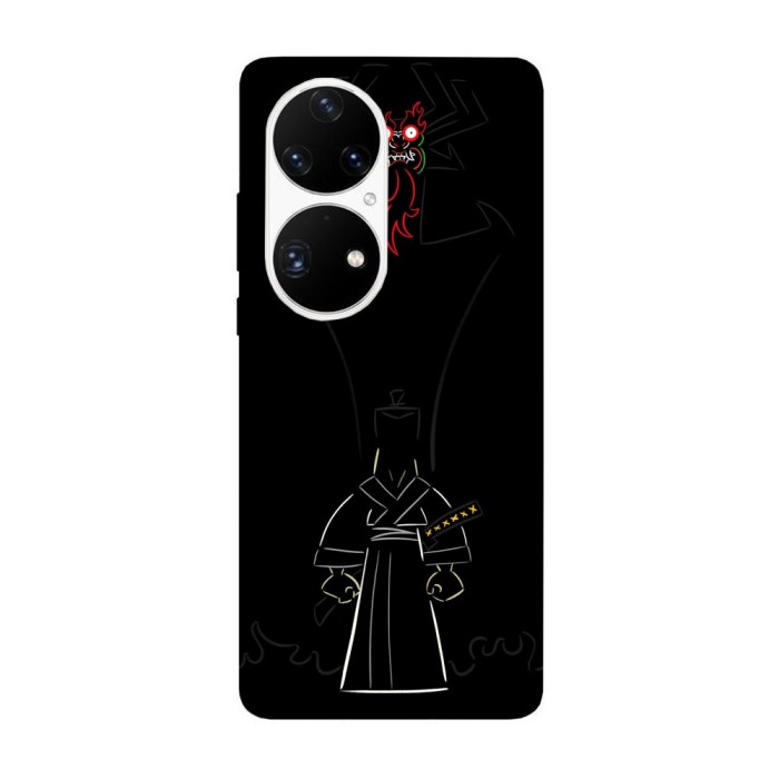 Husa compatibila cu Huawei P50 Pro model Samurai jack, Silicon, TPU, Viceversa