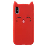 Cumpara ieftin Husa iPhone X/XS 5.8&#039;&#039; Mustache Silicon 3D Rosie