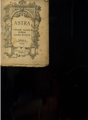 Revista Astra Literară Artistică Ştinţifică nr. XX foto