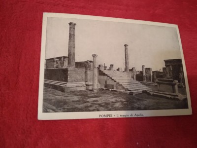 CARTE POSTALA --POMPEI-IL TEMPIO DI APOLLO NECIRCULATA foto