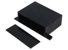 Carcasă ABS cu panou cu lame de fixare 70mm x 50mm x 25mm