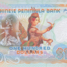 Bancnota Peninsula Indochineza 100 Dolari 2020 - UNC ( polimer, fantezie )