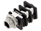 Soclu Jack 6,3mm Mamă Stereo cu &Icirc;ntrerupător Triplu