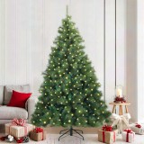 Cumpara ieftin Brad de Crăciun artificial cu 300 LED Verde 210 cm PE și PVC