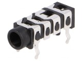 Soclu Jack 3,5mm Stereo Mamă 4 Pini THT