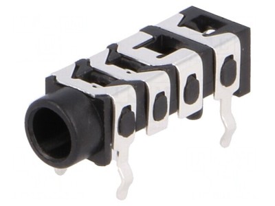 Soclu Jack 3,5mm Stereo Mamă 4 Pini THT foto