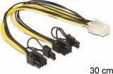 Cablu/adaptor PCI E- 6 pin mamă - 2 x 8 pin tată-Mining Rig /crypto
