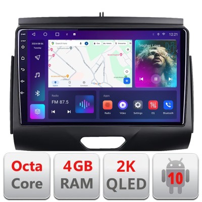 Navigatie Ford Ranger C-574 Android Octa Core Ecran 2K QLED GPS 4G 4+32GB 360 KIT-574+EDT-E409-2K CarStore Technology foto