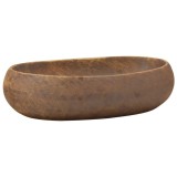 Cumpara ieftin Lavoar de blat, maro, 59x40x15 cm, ceramica, oval
