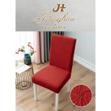 Cumpara ieftin Set 4 Huse Elastice pentru Scaun, Bumbac, Rosu - SIPRS09