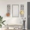vidaXL Răcător de paltoane montat pe perete Gri beton 96 x 1.5 x 90 cm 874534
