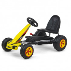Kart cu pedale pentru copii, Viper Yellow Kids Mania foto