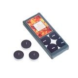 Lumanari cu aroma de chihlimbar, timp de ardere 4h, Negru - 10 buc, Kopenpal
