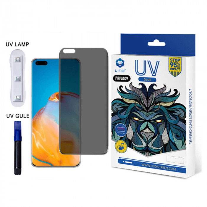 LITO - 3D UV Folie sticla - Huawei P40 Pro - PRIVACY