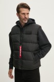 Alpha Industries vesta barbati, culoarea negru, de iarna, 118109